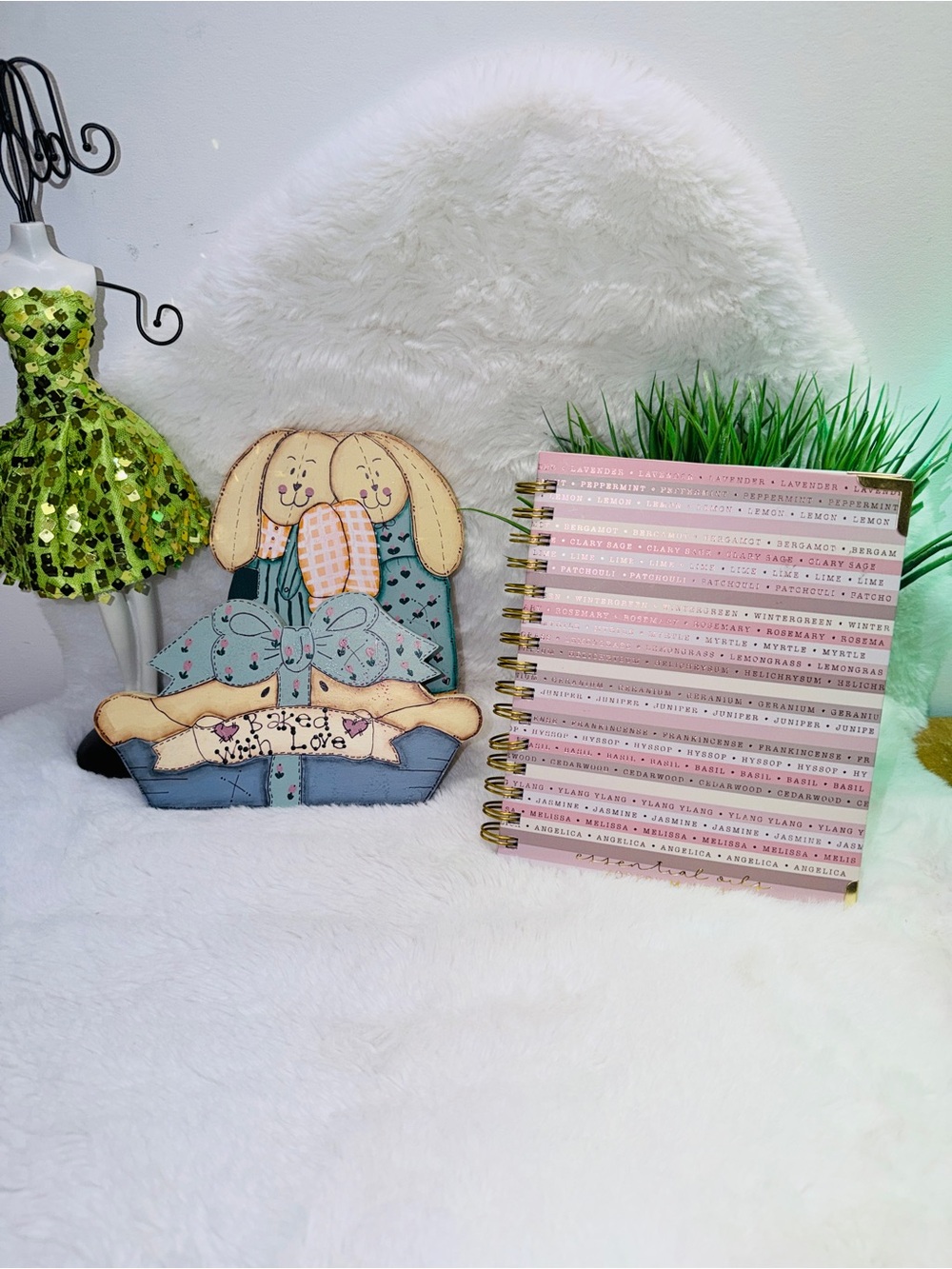 FREE Essential Oil Book & 2 Hand Painted Bunnies Add to Cart Send Offer Less $5